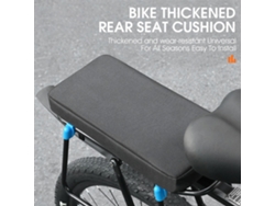 Cojín Para Asiento Trasero De Bicicleta, Suave, Grueso, Desmontable, Lavable Y Cómodo.