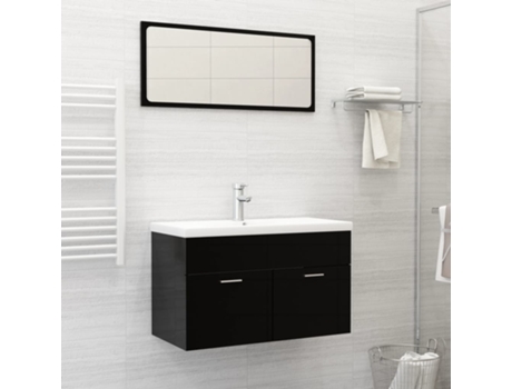 Lavabo MAISON ExCLUSIVE - Empotrado con Grifo Cerámica Blanco 81x39x18 cm