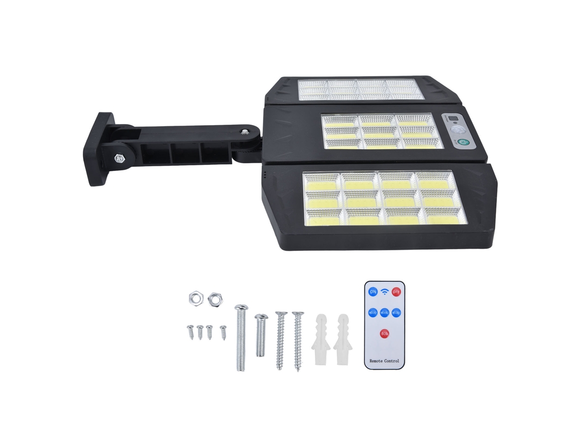 Rebe-lámpara Solar De Pared Con Sensor De Movimiento Y Control Remoto Ip65 Impermeable Para Jardín Y Calle Exterior
