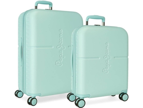 Juego de Maletas ABS Rígida Highlight PEPE JEANS Azul (48x70x28cm - 79 L)