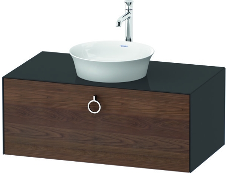 DURAVIT Tulip blanco, mueble de baño colgado en la pared, ancho 1000 x profundidad 550mm, con 1x extraíble, con tirador, WT49810