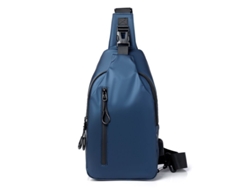 2026-bolsa Al Hombro Linjou Para Hombre Bolsa De Pecho Con Bolsillos Personales Antirrobo Bandolera (azul)