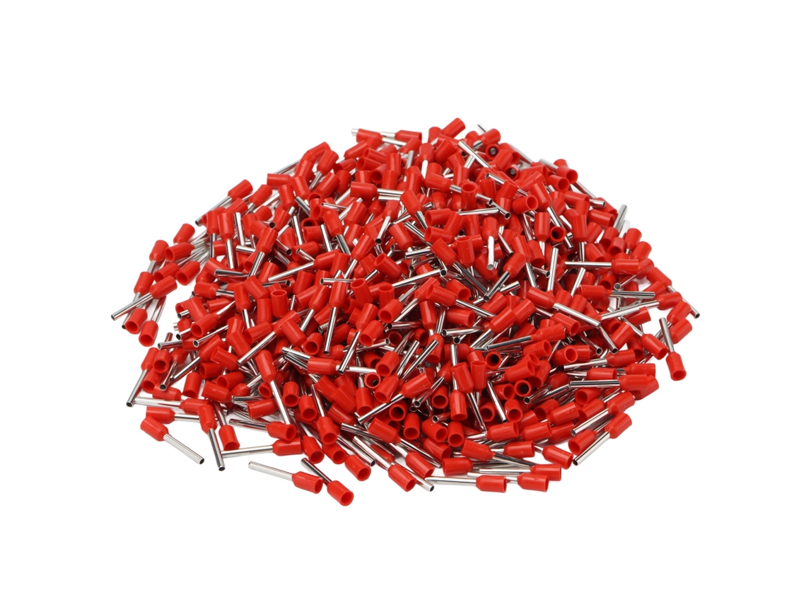 1000 Piezas Terminales De Cable Aisladas De Cobre Pvc Preaisladas Para Transporte Y Iluminación E1012