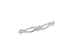 Tirador Para Mueble De Zamac Y Cristal Distancia Entre Centros 128mm Cromo Pulido Lote De 25
