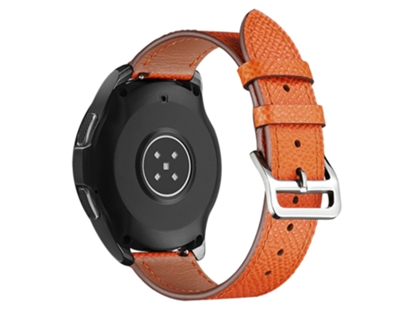 Correa de piel auténtica 22mm liberación rápida ajustable para Xiaomi YouPin Haylou RT/RT2/GST/GS/RS3 - anaranjado