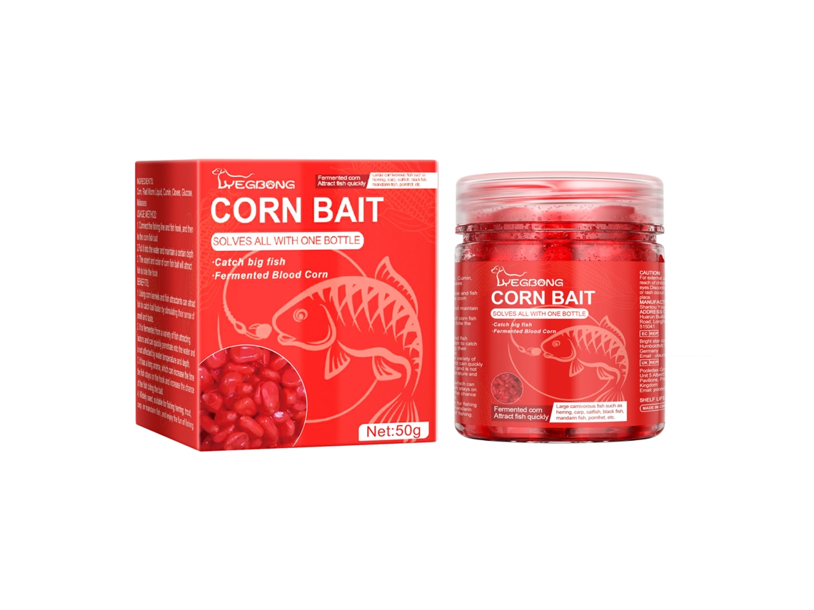 Maíz para cebo de pesca
