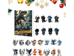 Calendarios De Adviento De Navidad- Lindas Figuras Planas De Dragones | 24 Días 24