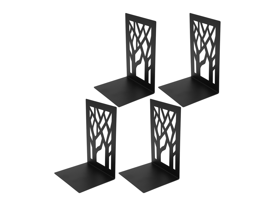 4 Sujetalibros Metálicos Decorativos Antideslizantes Para El Hogar Y La Escuela.