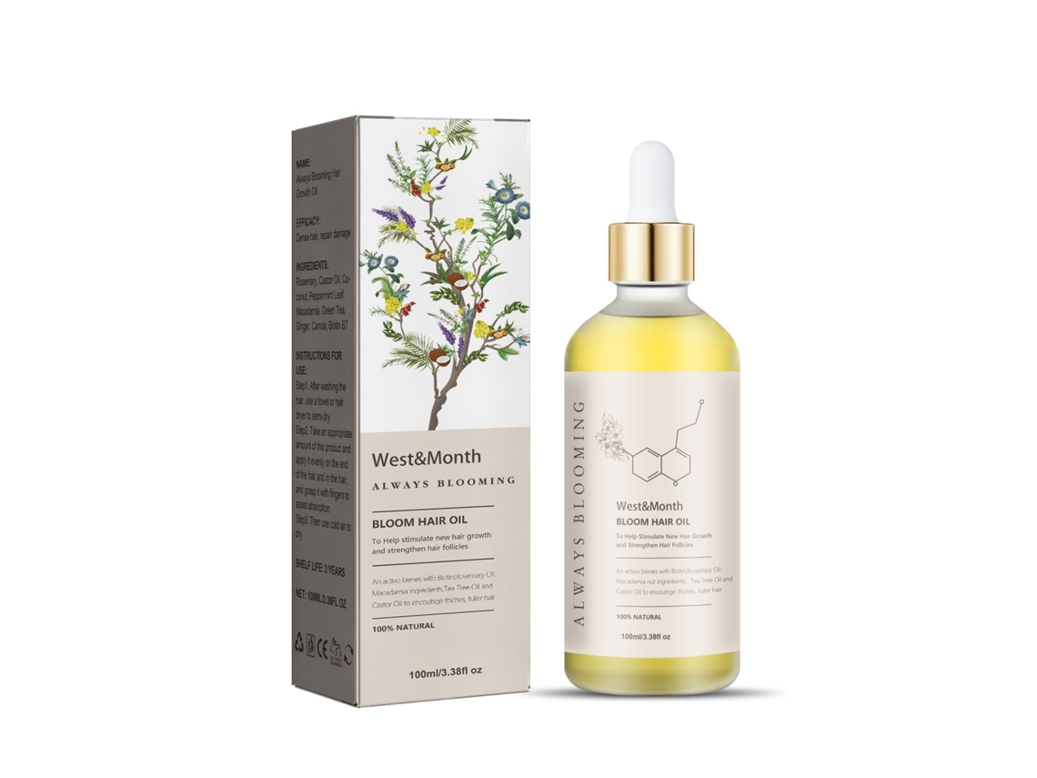Aceite natural para el crecimiento del cabello
