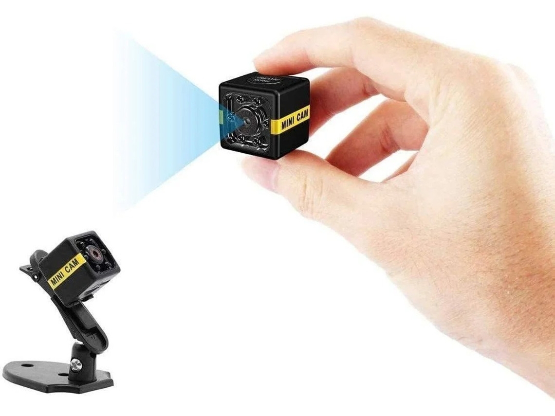 Mini cámara espía 1080P HD con visión nocturna y detección de movimiento, portátil, para deportes en interiores y exteriores, Yizhood