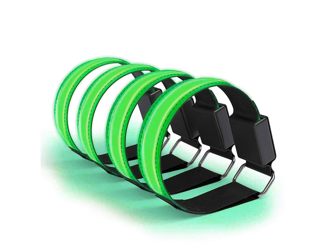 Omni-20264pcs Brazaletes Luminosos Usb De Brazo Reflectantes Para Correr Y Deportes Al Aire Libre