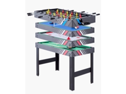 Mesa de juegos compacta 4 en 1 con airhockey, billar, futbolín y ping pong Tekmaquinas