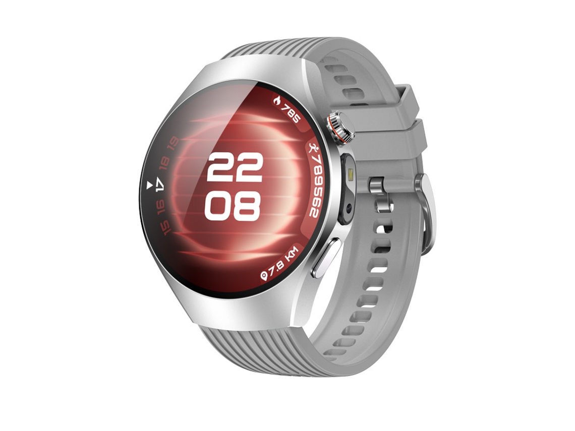 (plata) Reloj Inteligente Con Monitorización De Ecg Y Glucosa En Sangre, Llamadas Bluetooth, Pago Sin Conexión Y Linterna