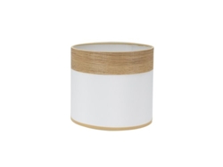 Pantalla Sobremesa Cloe Blanca/madera Clara E14 (ø17x17x14cm)