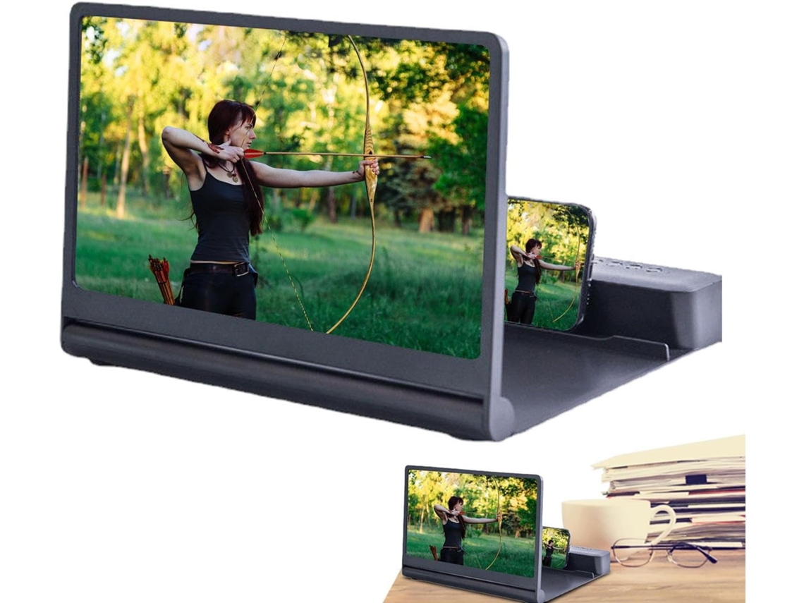 Amplificador De Pantalla Para Teléfonos Móviles De 12 Pulgadas (30-48 Cm), Aumento De 3 A 5x.