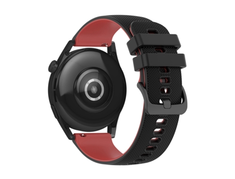 Pulsera Huawei Watch GT3 46mm Silicona Bicolor Texturizada Negro / Rojo AVIZAR