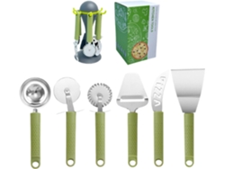 Kit De Utensilios Para Barbacoa Cortador Pizza Y Juego Servir Pala Resistente Al Calor Servidor Dise O Ergon Mico Con