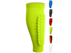 Almohadillas Acanaladas Shin Defender Para Niños Con Compresión De Panal, Color Verde.