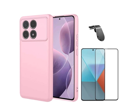 Protector de Pantalla Full Cover Safe Driving Carro para Xiaomi Xiaomi Poco F6 Pro PHONECARE Rosa