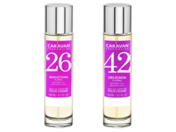 Set de 2 Perfumes Caravana Mujer Nº42 y Nº26 COLONIAS Y PERFUMES MULTIMARCA