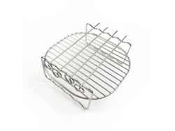 Parrilla De Freidora De Aire Extraíble De Acero Inoxidable De Tres Capas (19,2 X 12,7 Cm): Cocción En Tres Capas, Resistente Al Calor.