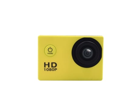 Cámara digital Camara De Video Digital De Accion Hd Impermeable Amarilla