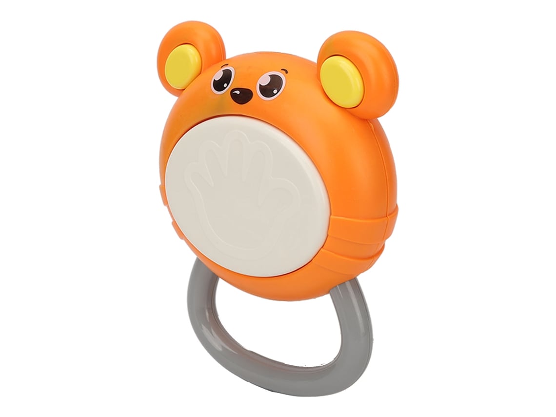 Rebe-juguete De Sonajero Para Bebé Gato Bonito Con Luces Coloridas Y Sonidos Musicales Para Aprendizaje Temprano Naranja
