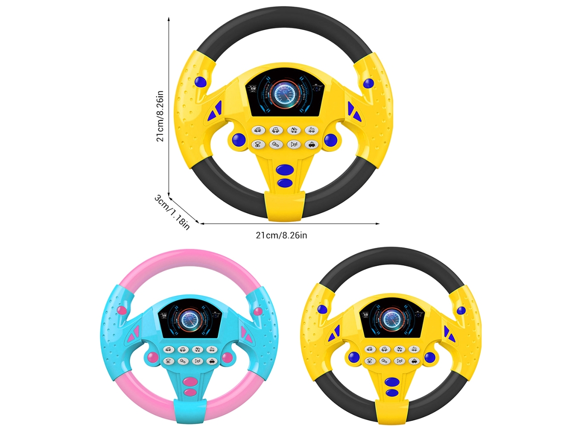 Volante Eléctrico De Simulación Con Luces Y Sonidos - Juguete Educativo Para Bebés