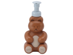 Botella Vacía Con Dosificador Para Jabón Líquido, Champú O Acondicionador, Con Forma De Oso Pequeño Marrón.