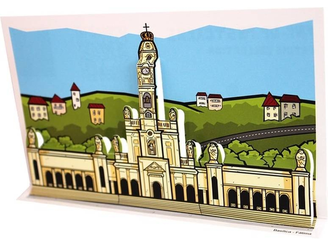 Libro Postal Pop-Up Basílica Fátima (Portugués)