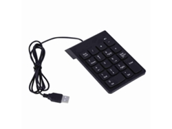 Teclado Numérico Usb Mini 18 Teclas Numpad Plug-and-play Para Laptop Desktop Pc Pro