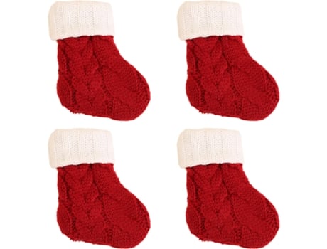 Navidad Cubiertos Bolsas Tenedor Cuchara Calcetines Vajilla Porta cubiertos Medias
