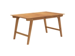 Mesa De Jardín VIDAXL Marrón Madera de acacia (150x90x75 cm)