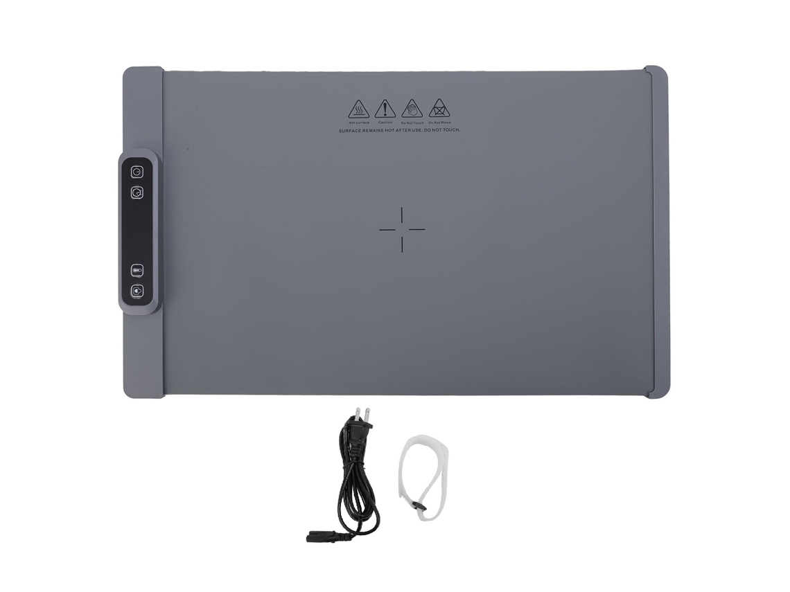 Bandeja Calentadora Eléctrica Con Silicona Enrollable, 3 Ajustes De Temperatura (60-100 °c) Para Fiestas.