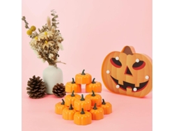 12 Calabazas Led Parpadeantes Para Halloween, Navidad, Acción De Gracias Y Fiestas Temáticas.