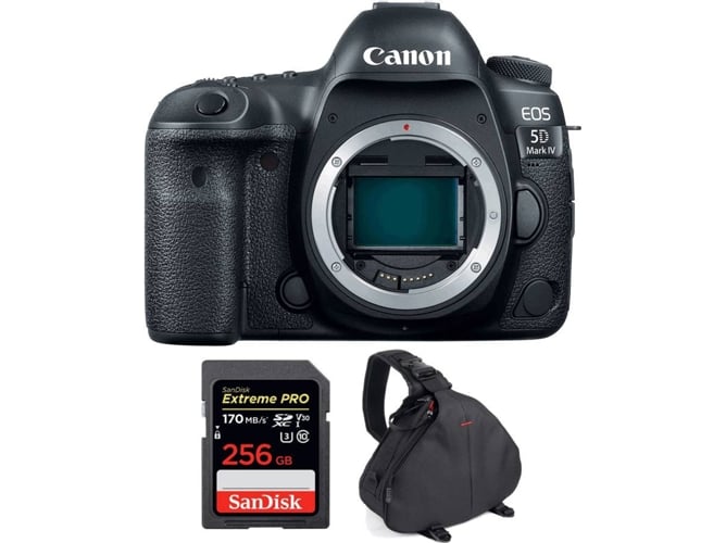 Kit Cámara CANON EOS 5D Mark IV + SanDisk 256 GB + Bolsa (Full-Frame)