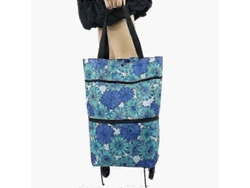 Bolsa de compras plegable de gran capacidad con ruedas, reutilizable y multifuncional GOKOCO (orquídea*1 unidad)