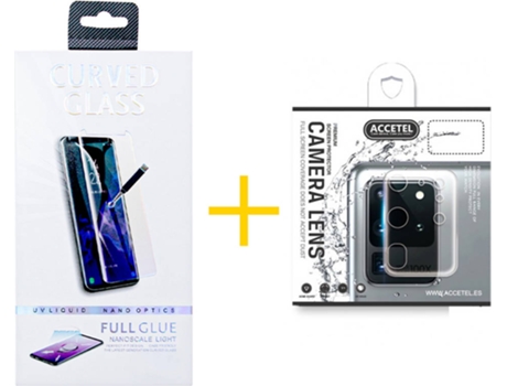 Kit Protectores Cristal Temperado Xiaomi Mi Note 10 ACCETEL UV