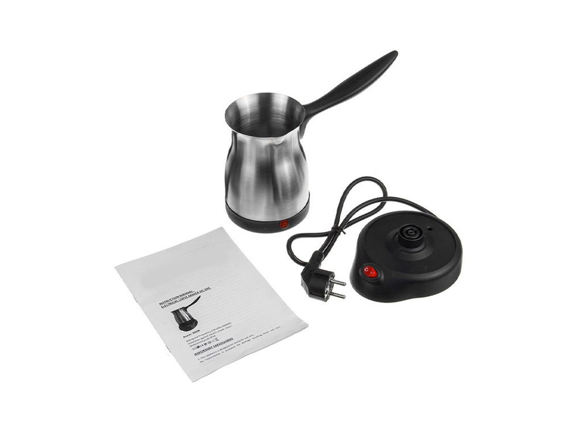 Cafetera eléctrica de acero inoxidable 304c, capacidad de 600 ml, hierve de 2 a 3 tazas de agua, 500 W.