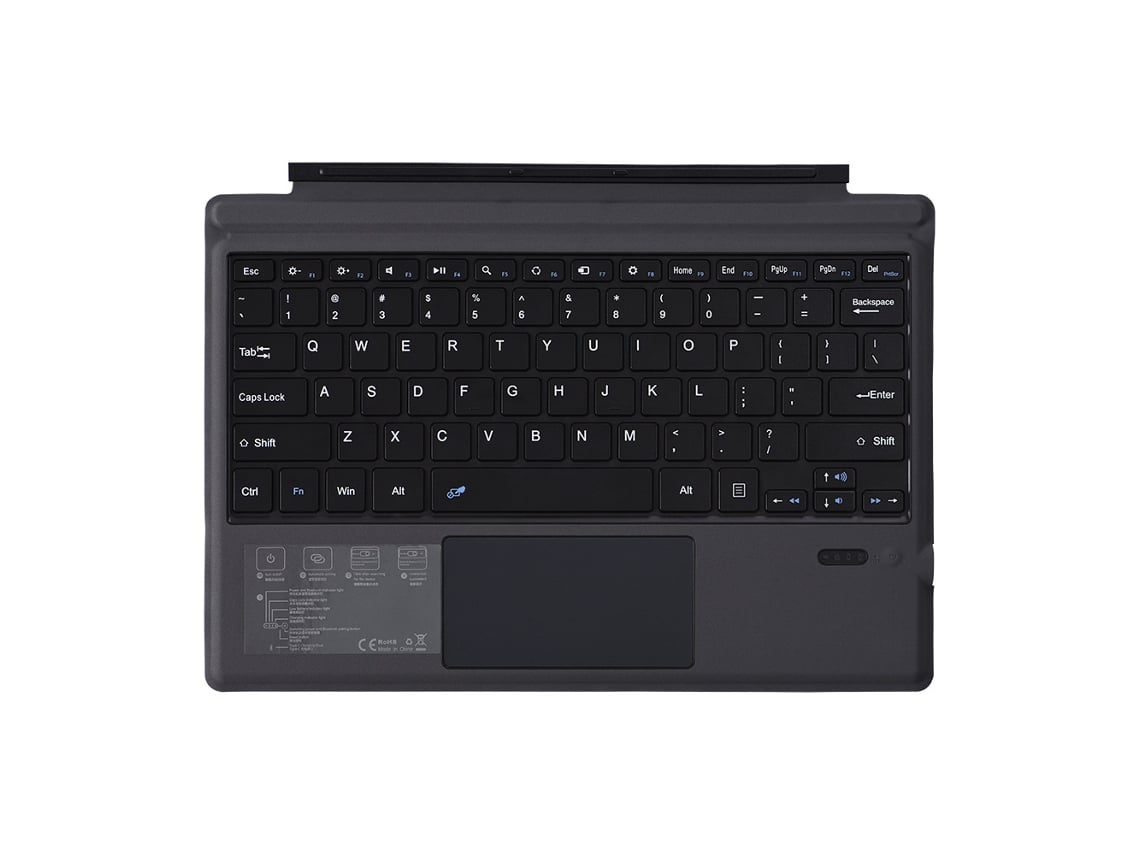 Teclado compatible con Surface Pro 3/4/5/6/7+ (clásico/normal) negro y gris