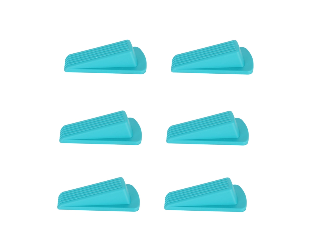 6 Piezas Toques De Puerta Flexibles Apilables Duraderos Tpr Anti-deformación Para Espacio De 1.2in Hogar Oficina Azules