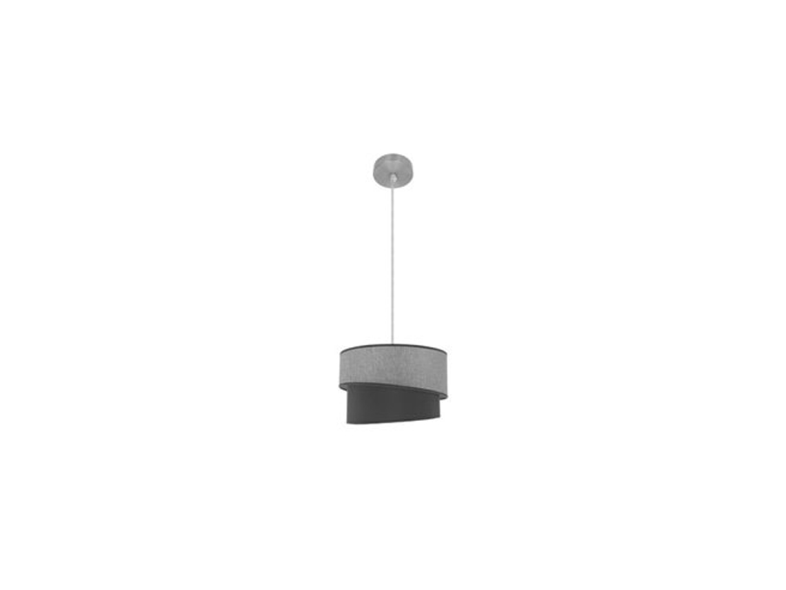 Lámpara colgante Hara 1xe27 níquel/gris Regx35x35 cm Fabrilamp