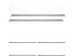 Separadores Estantes Transparentes Magnética Caucho Pvc Paquete 6 Forma Organización Estable Mercancía
