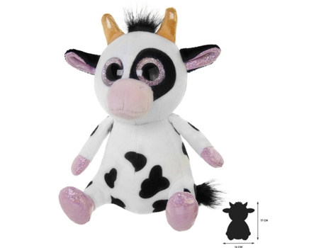 Peluche WILD PLANET Vaca (10x12x17cm - Poliéster)