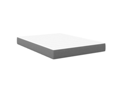 Maison Exclusive - Colchón De Cama Con Colchón Gris Claro 160 X 200 Cm Tela