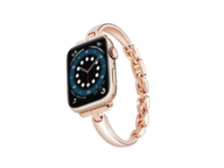Correa XIAOMOYU de aleación de zinc chapada en oro rosa para Apple Watch (42/41/40/38 mm)