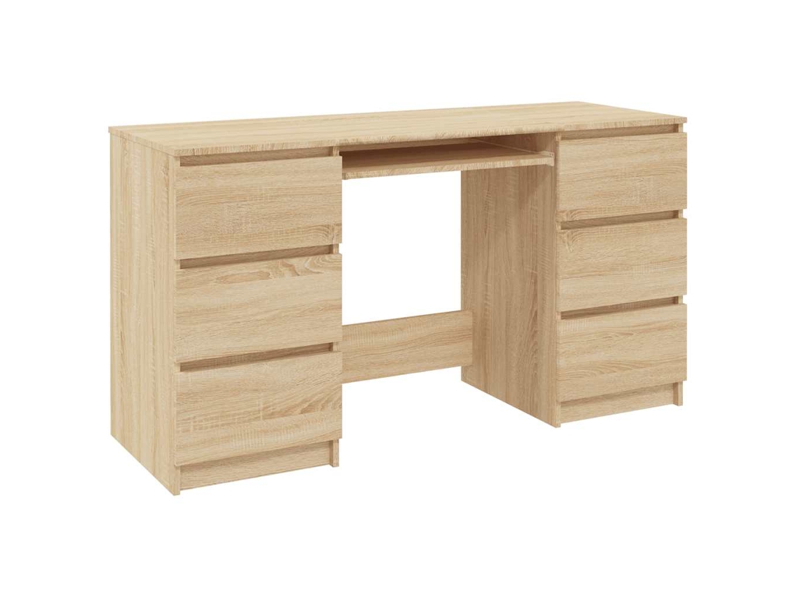 Secreter, contrachapado, color roble, Sonoma MAISON EXCLUSIVE, 140x50x77 cm