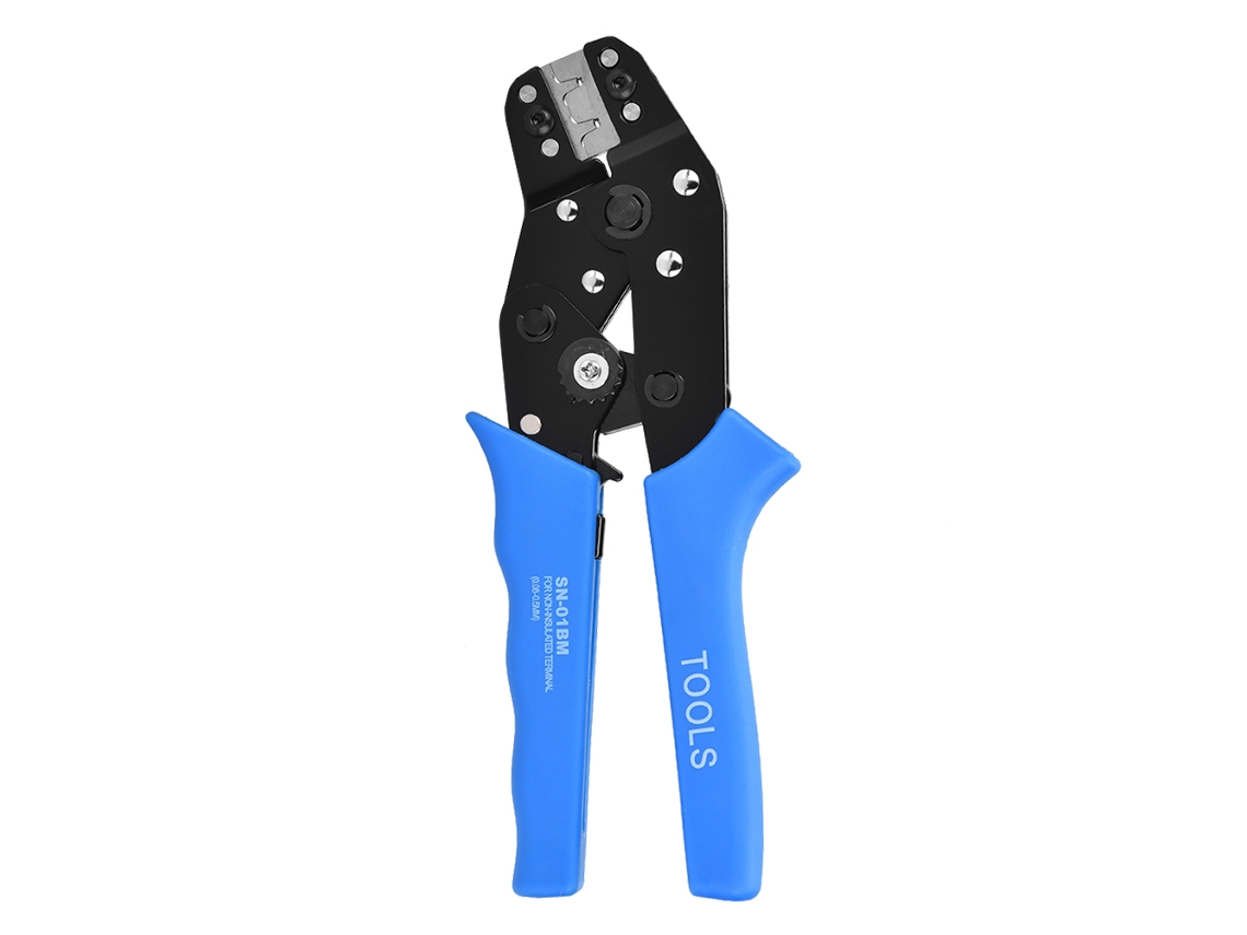 Herramienta De Crimpado Con Trinquete Y Pelacables Para Terminales Euro Awg 22-18 30-24, Acero Cromo-vanadio.