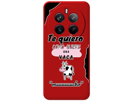 Funda Roja Diseño Vaca para Realme 12 Pro 5G / 12 Pro Plus 5G TUMUNDOSMARTPHONE Rojo
