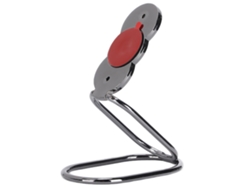 Soporte De Anillo Metálico Giratorio De 360° Para Teléfonos Móviles, Agarre Plegable, Soporte Magnético Negro Para Cargador De Coche.